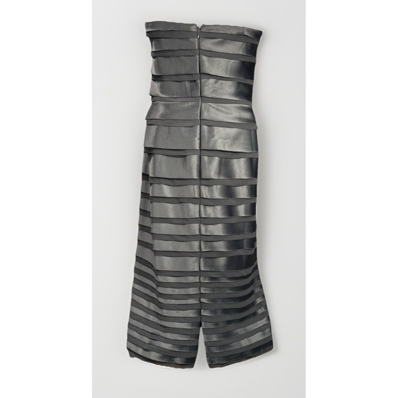 White House Black Market Size 12 Strapless Black Scalloped Sheath Dress Sexy‎ - Picture 3 of 7